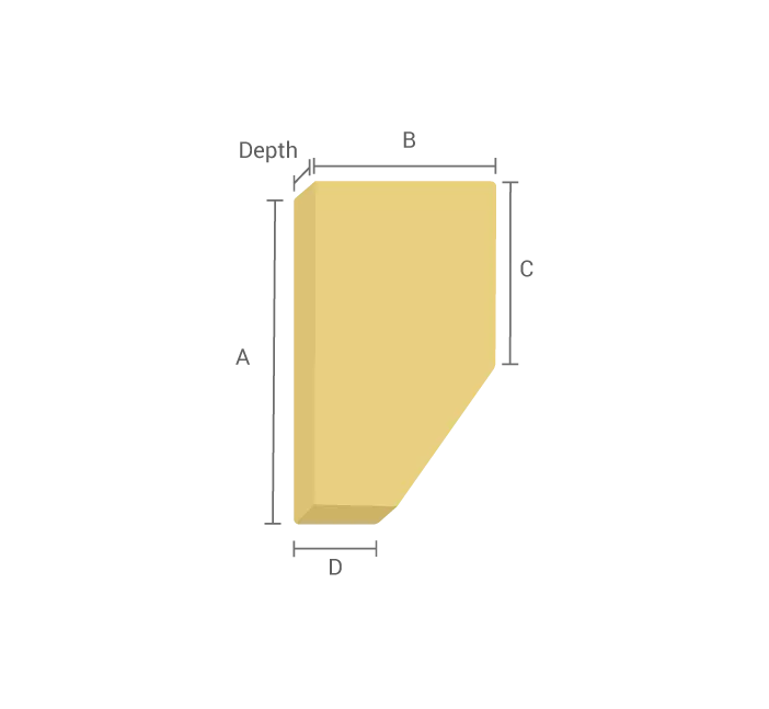 Alberta Right-Cut Cushion